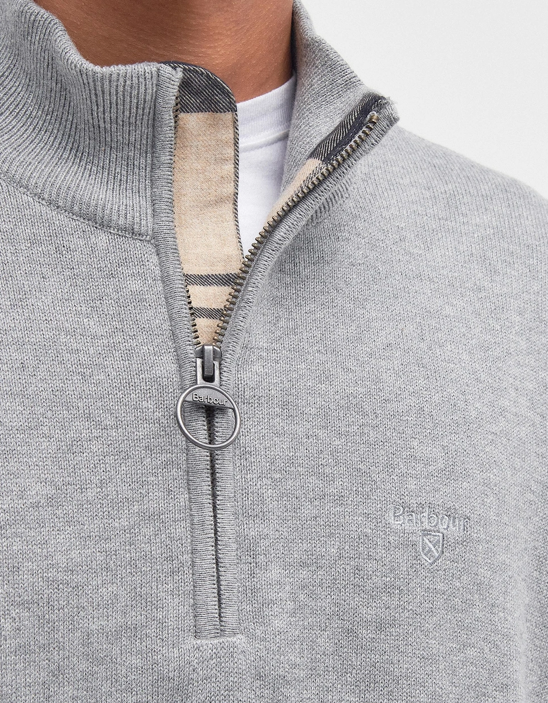 Cotton Mens Half Zip Jumper