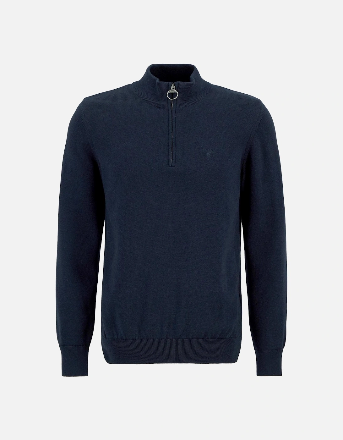 Cotton Mens Half Zip Jumper