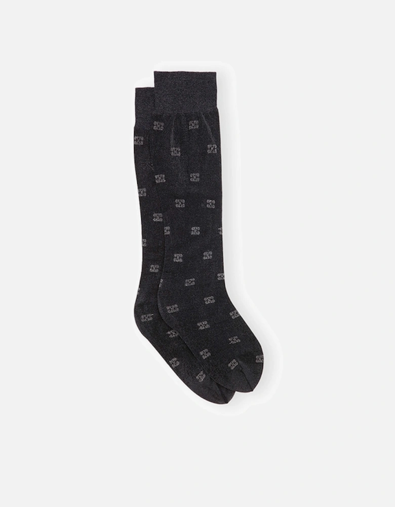 Butterfly Lace Glitter Mesh Socks