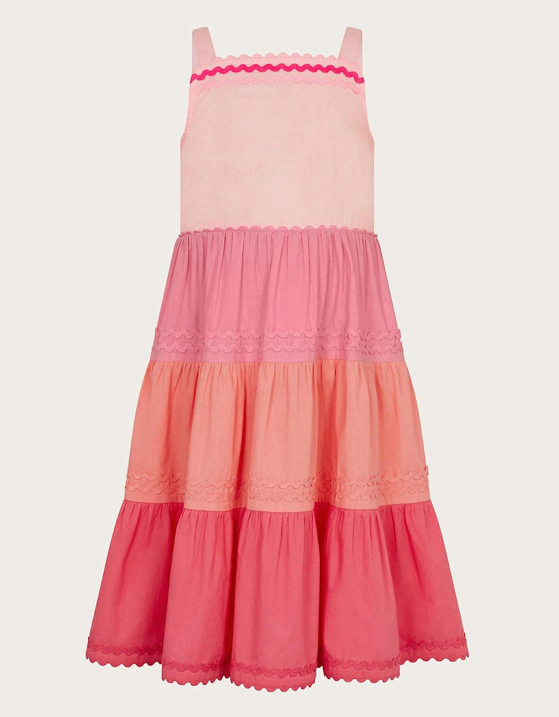 Girls Colourblock Dress - Pink, 2 of 1