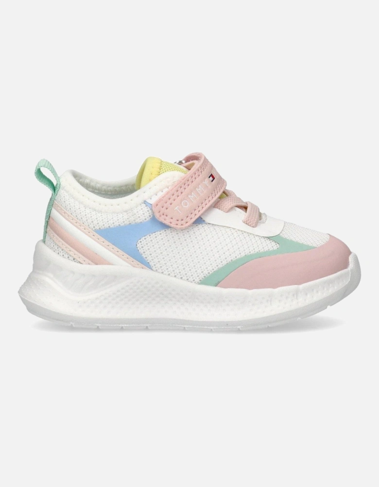 Girls Connor Low Cut Lace-Up/Velcro Trainers - Multi