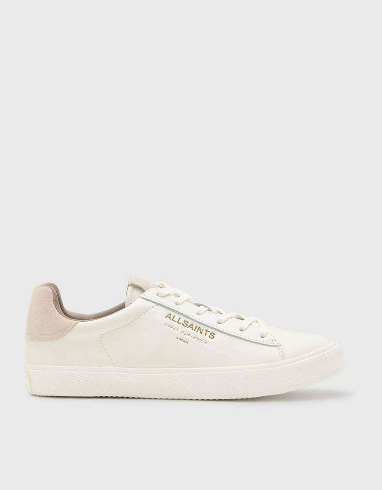 Underground Leather Low Top Trainers - White/Off White