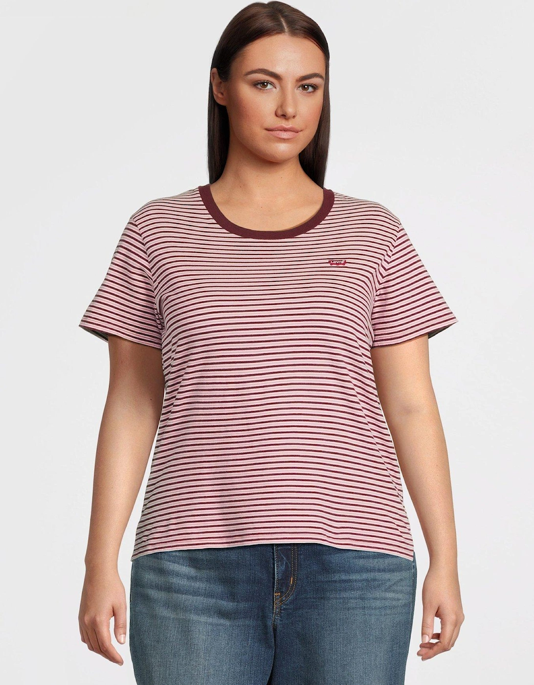 The Perfect Tee (plus) - Anita Stripe Zinfandel, 6 of 5