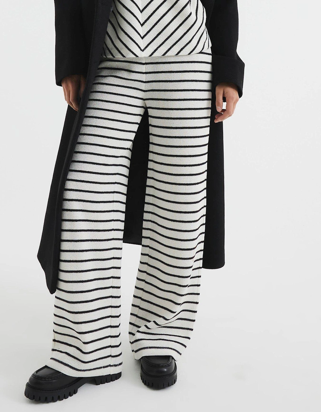 Stripe Textured Trouser - Cream, 6 of 5