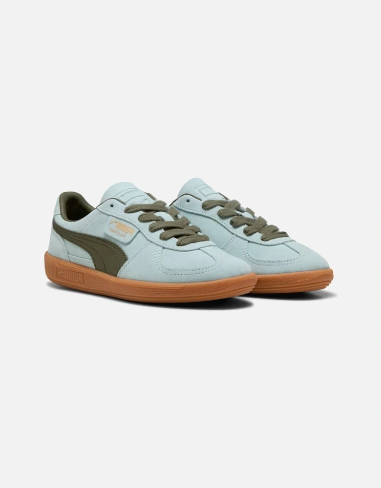 Palermo Leather Peaceful Blue/Loden Green Trainers