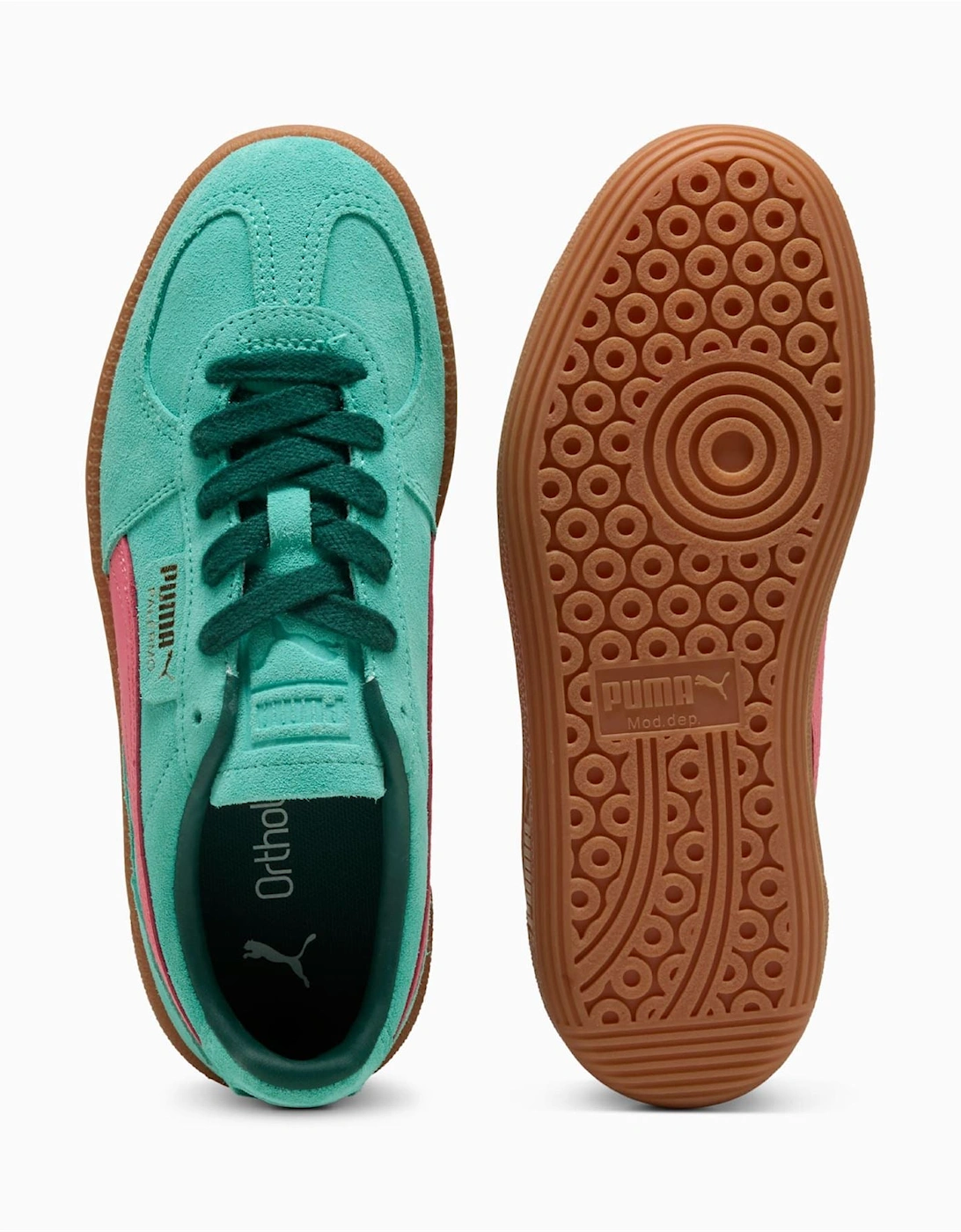 Palermo Leather Aquatic/Dark Myrtle Trainers