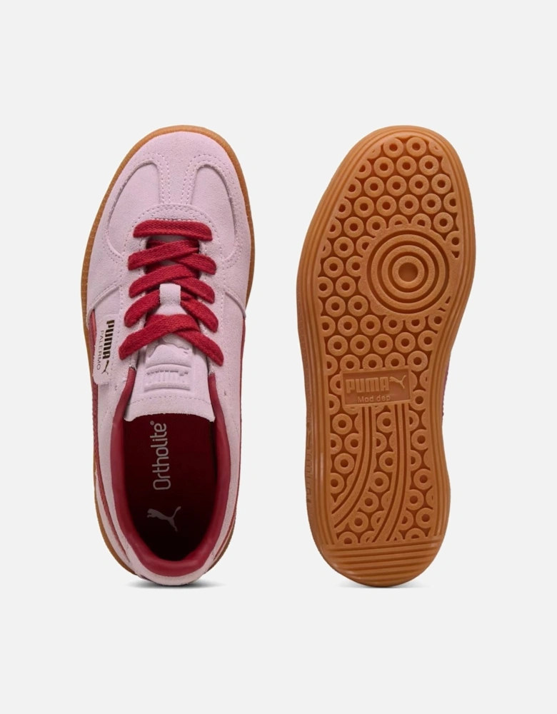 Palermo Leather Rose/Dark Crimson Trainers