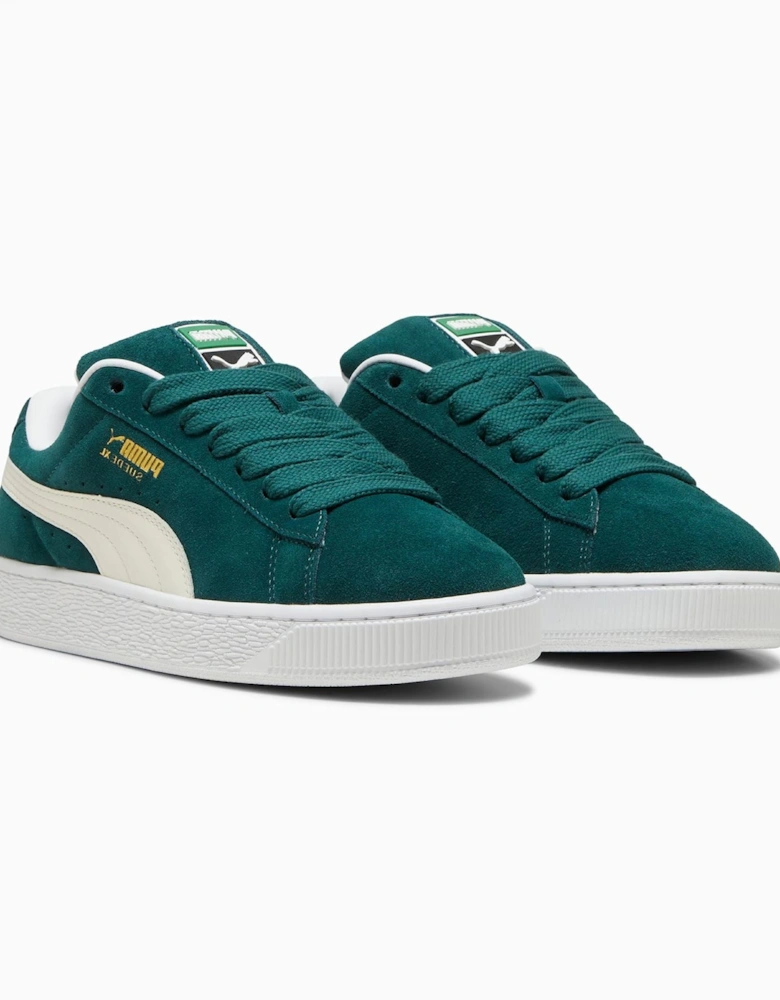 - 395205-21 UNISEX SUEDE XL DARK GREEN/WHITE