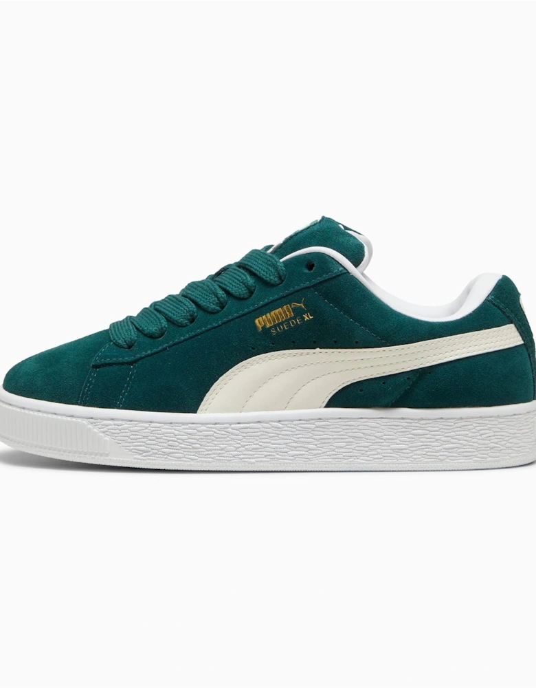 - 395205-21 UNISEX SUEDE XL DARK GREEN/WHITE