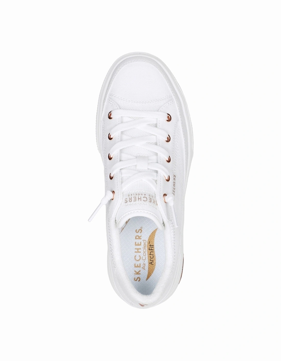 Womens Arch Fit Arcade - Meet Ya There 177190-WHT White Lace Up Shoe