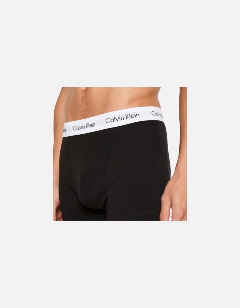 Cotton Stretch 3 Pack Boxer Briefs Black/White