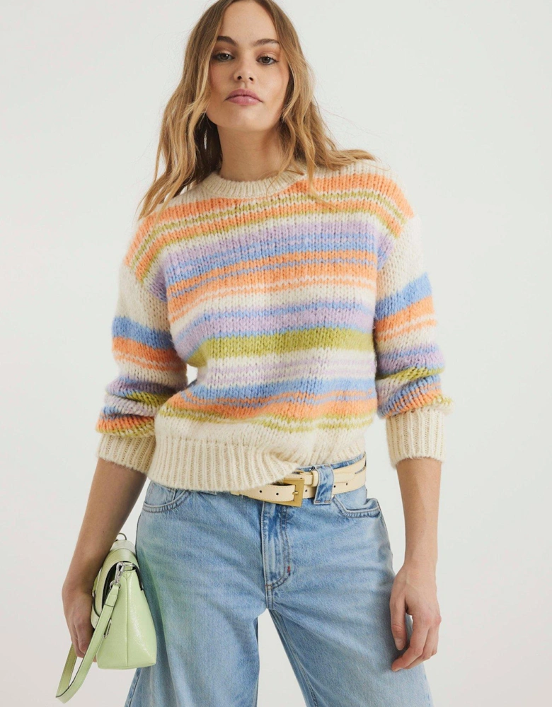 Stripe Jumper - Orange