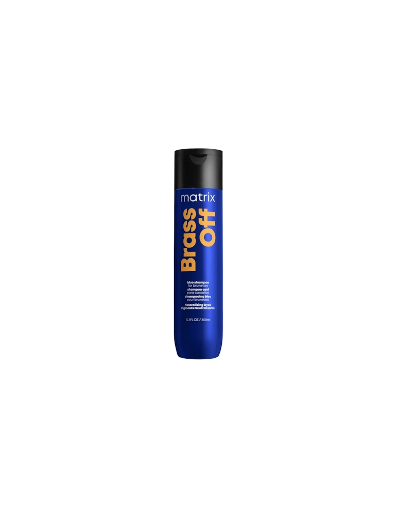 Total Results Brass Off Brunette Neutralising Blue Shampoo for Lightened Brunette Hair 300ml - Matrix