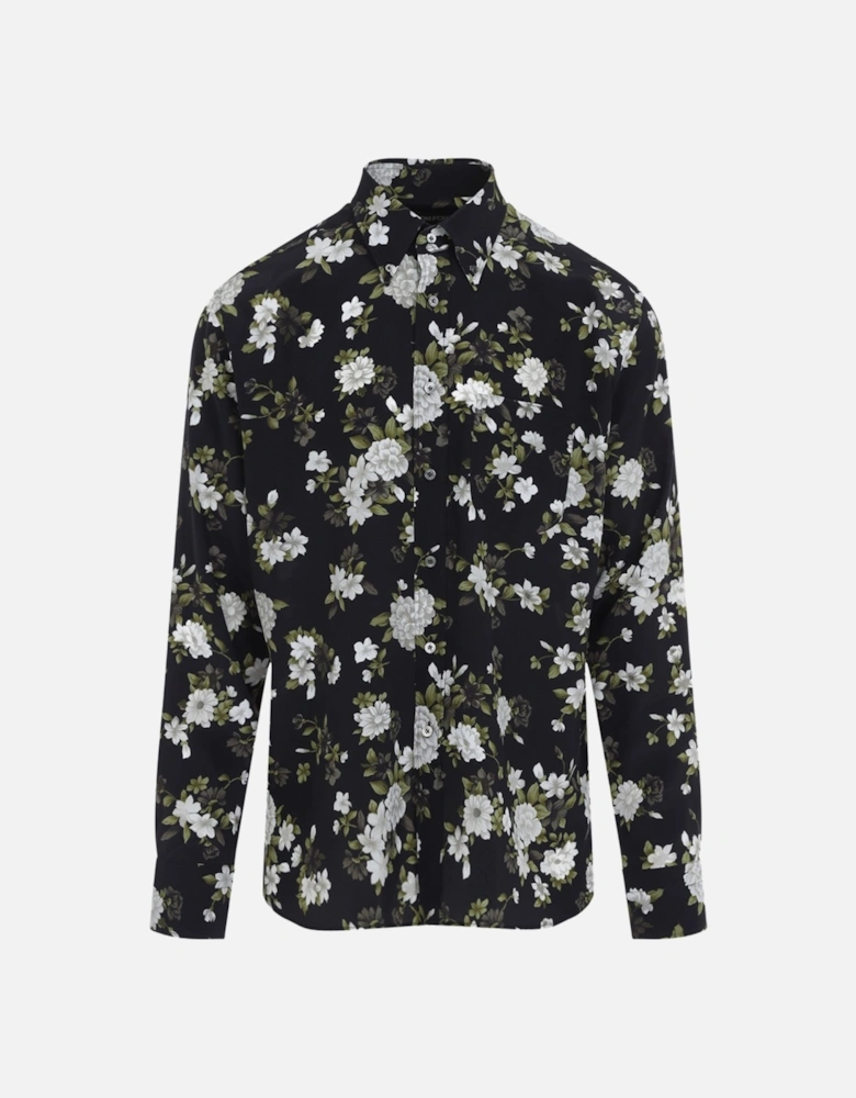 Hendrix Floral Fluid Shirt Black