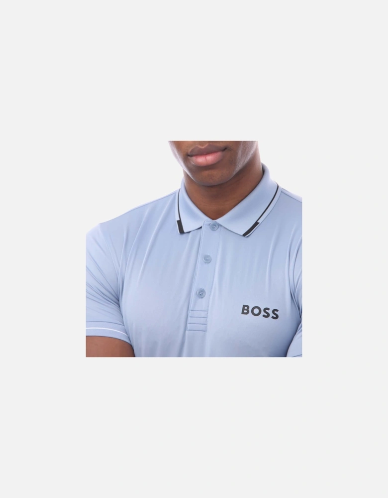 Contrast Logo Slim-Fit Polo Shirt