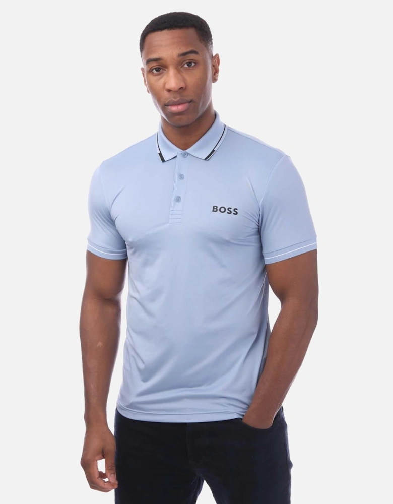 Contrast Logo Slim-Fit Polo Shirt