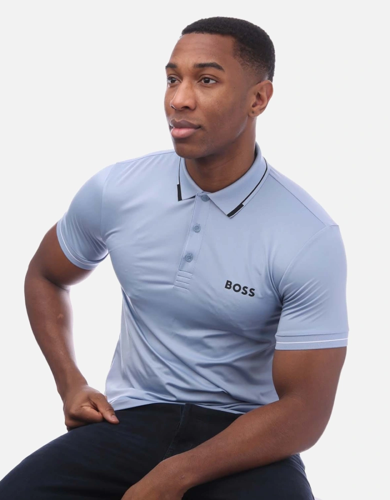 Contrast Logo Slim-Fit Polo Shirt