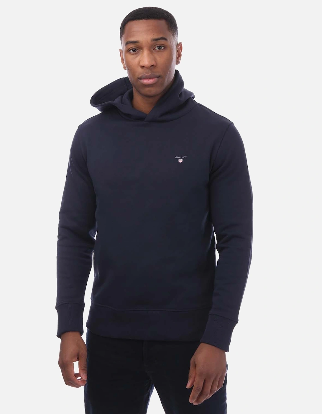 Gant Men's Blue Shield Logo Hoodie - : 40/Regular L