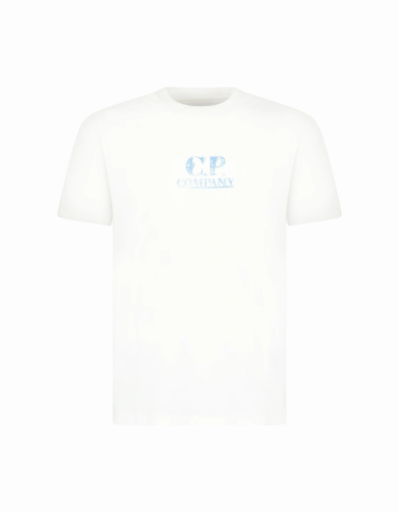 30/1 Jersey Graphic Logo T-Shirt Gauze White