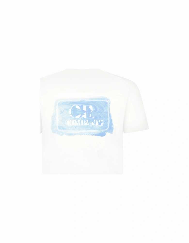 30/1 Jersey Graphic Logo T-Shirt Gauze White