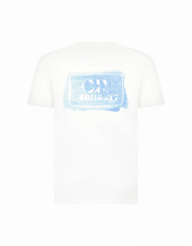 30/1 Jersey Graphic Logo T-Shirt Gauze White