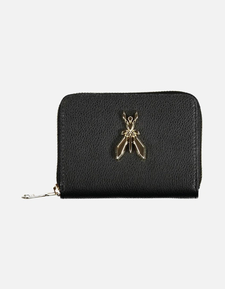 Double Compartment Wallet with Card Slots and Coin Purse Women - Black