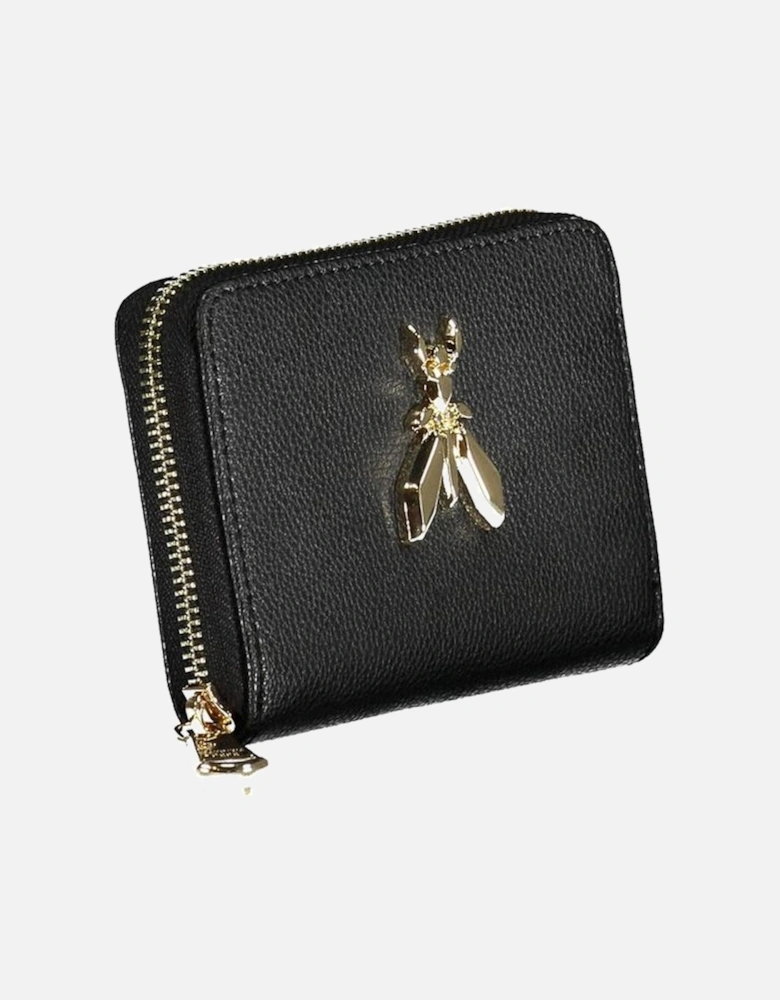 Double Compartment Wallet with Card Slots and Coin Purse Women - Black