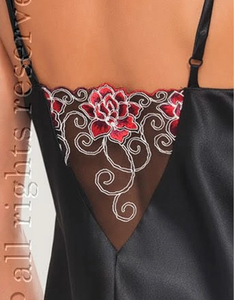 Satin nightwear Mesh by Women - Black