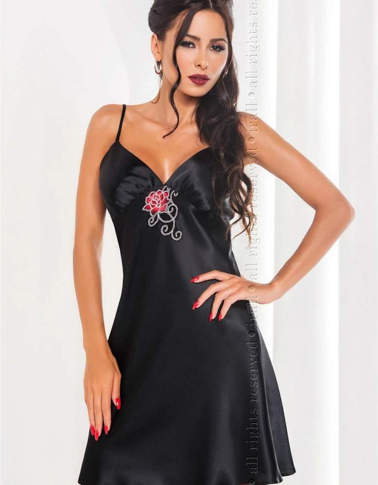 Satin nightwear Mesh by Women - Black