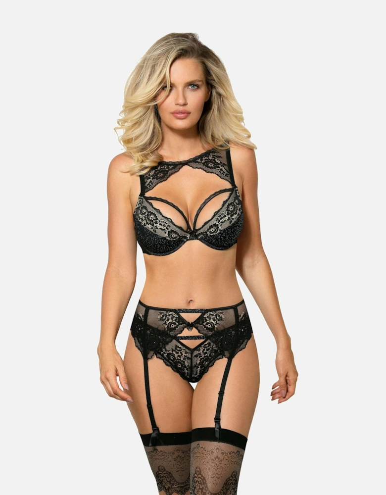 Lingerie Set Lace by Women - Black Bras