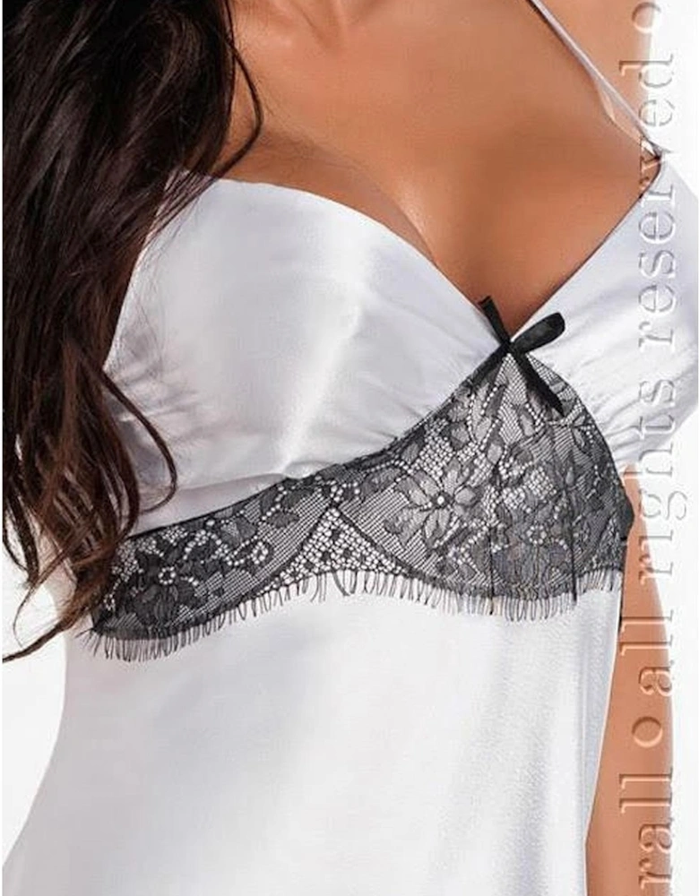 Satin nightwear Lace by Women - White