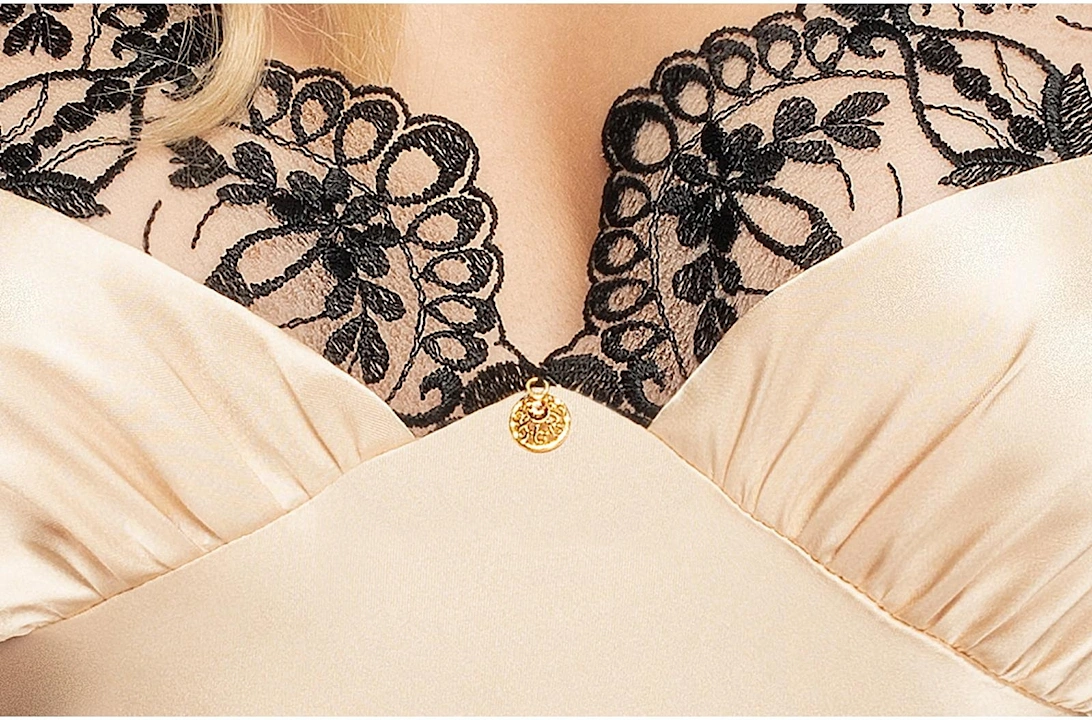 Satin nightwear by Women - Champagne