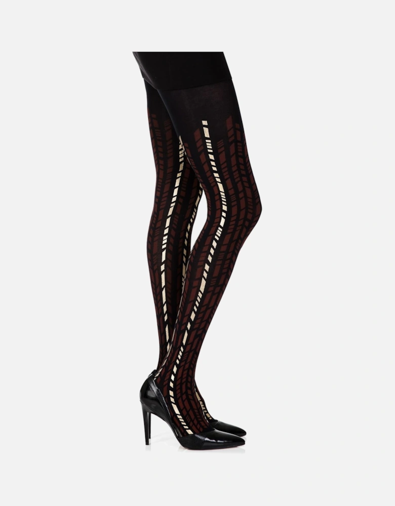 Hosiery by Women - Burgundygold Tights