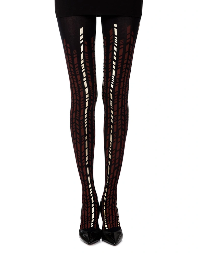 Hosiery by Women - Burgundygold Tights