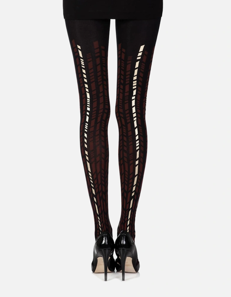 Hosiery by Women - Burgundygold Tights