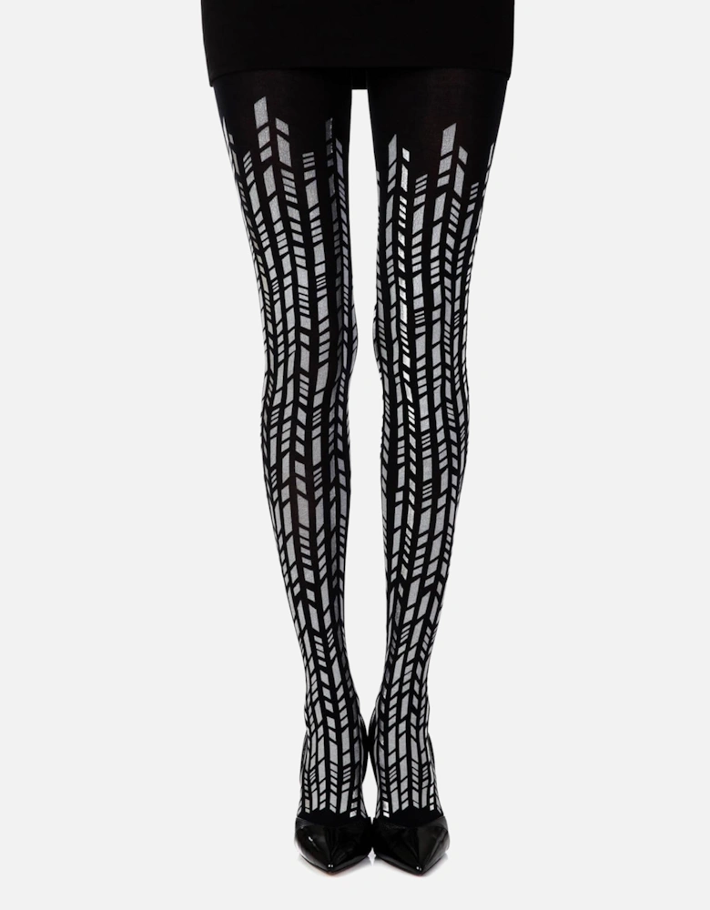 Hosiery by Women - Blacksilver Tights