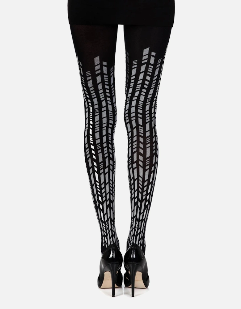 Hosiery by Women - Blacksilver Tights