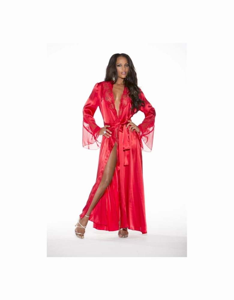 Sheer nightwear Padded Lace by Women - Red