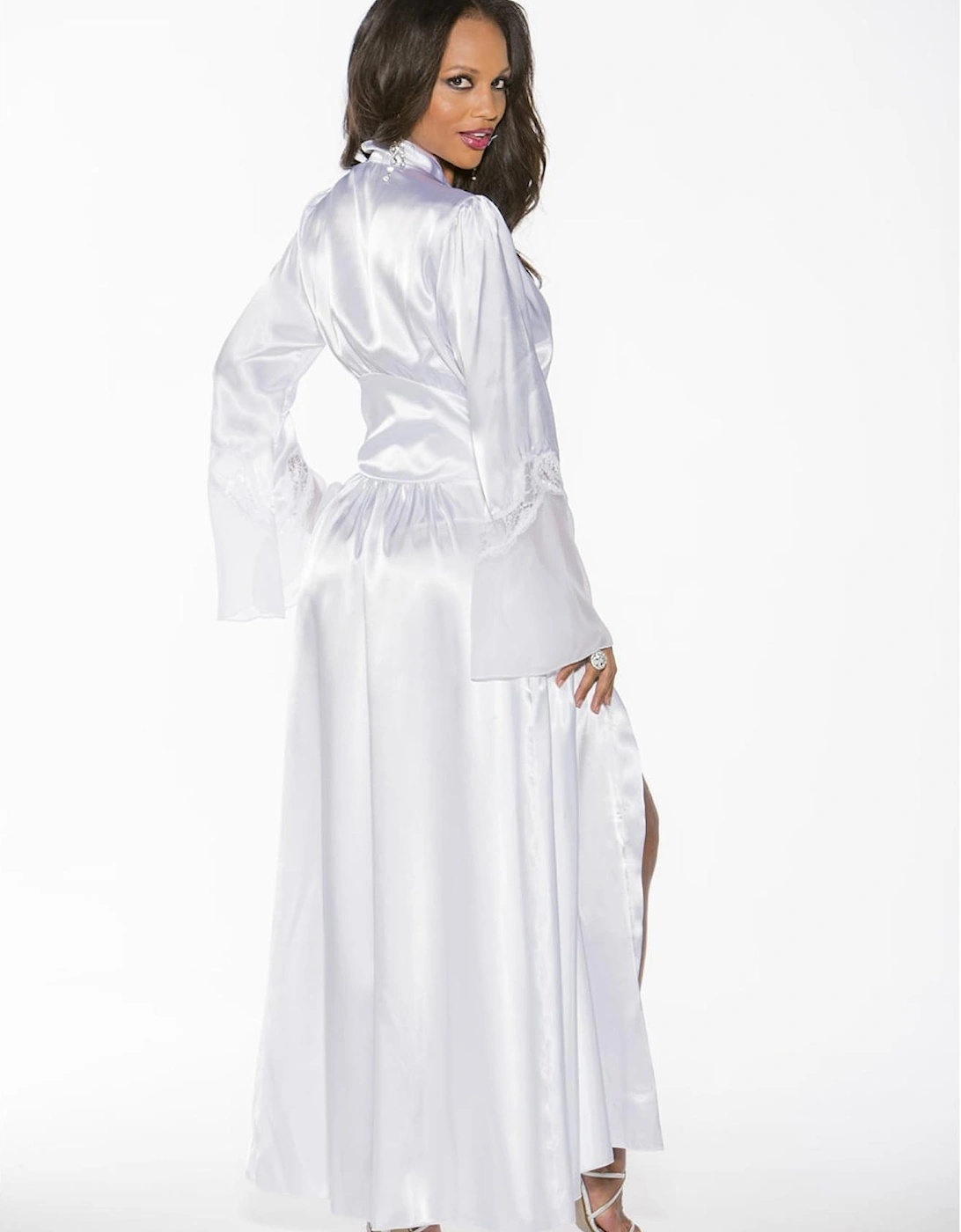 Sheer nightwear Padded Lace by Women - White