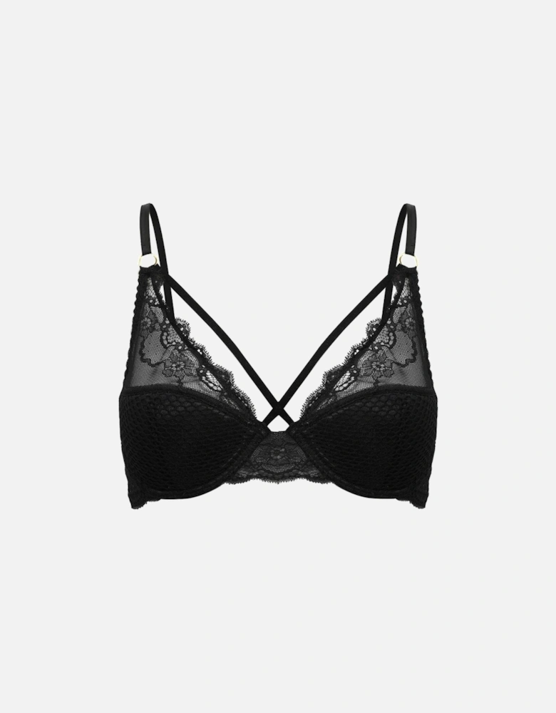 Luxury Bra Lace Mesh by Women - Black Lingerie Sets