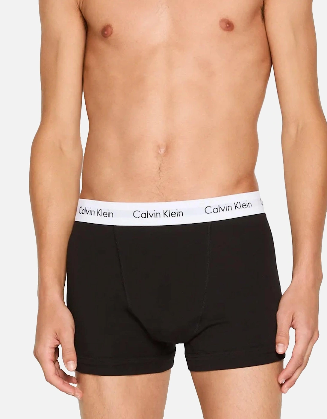 Cotton Stretch 3 Pack Boxer Briefs Black/White