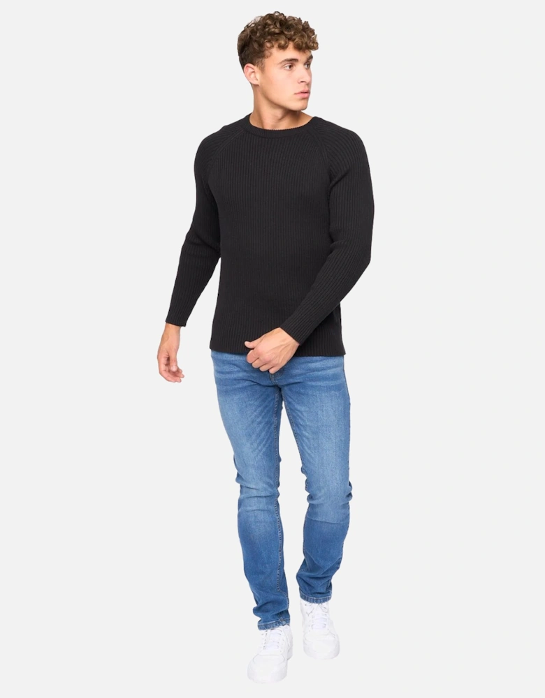 Mens Kramtax Knitted Raglan Pullover