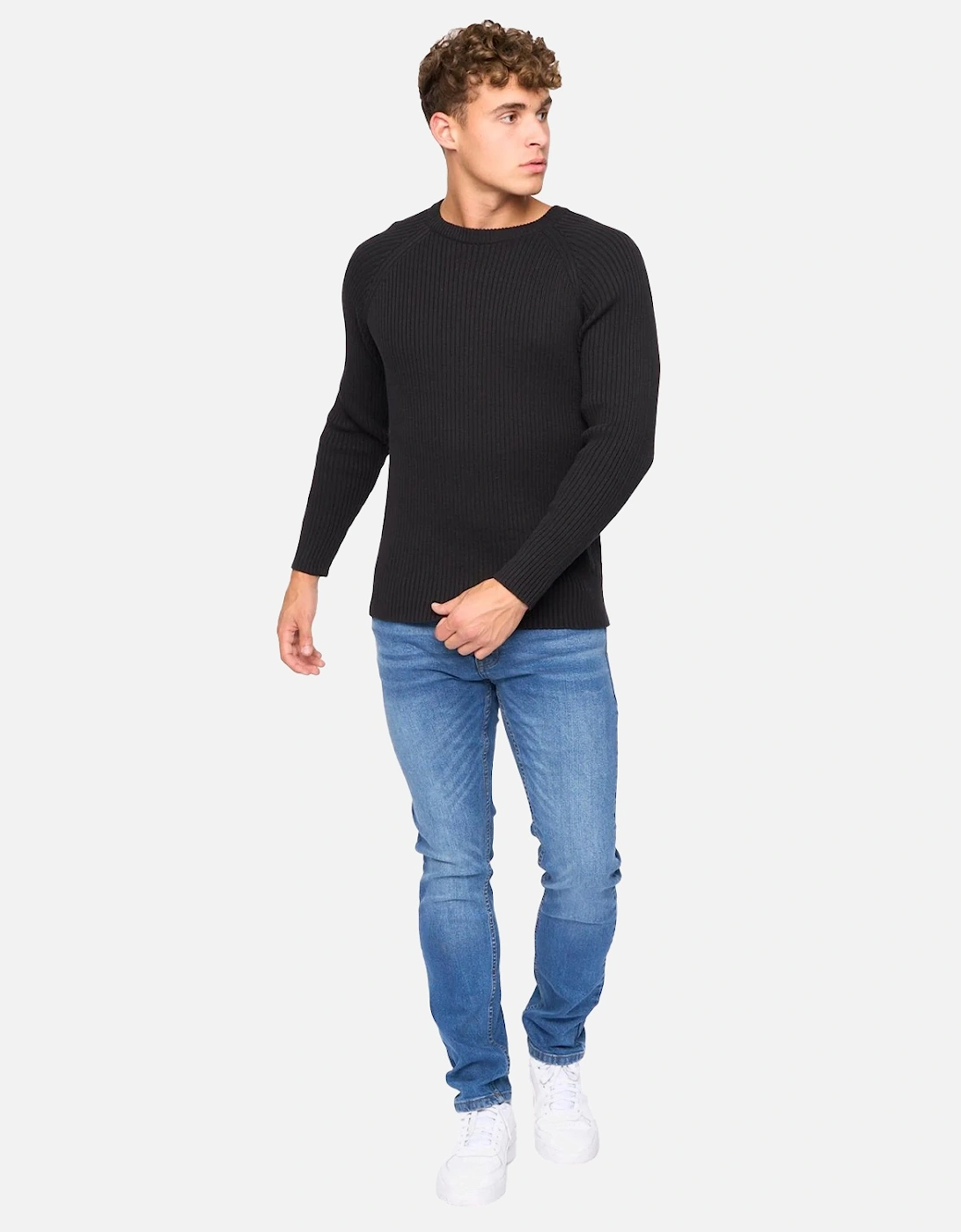 Mens Kramtax Knitted Raglan Pullover