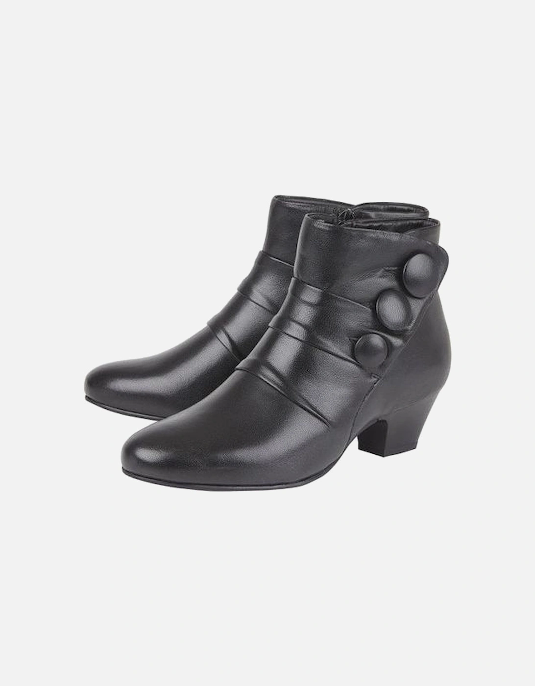 Prancer ladies boots in Black Leather