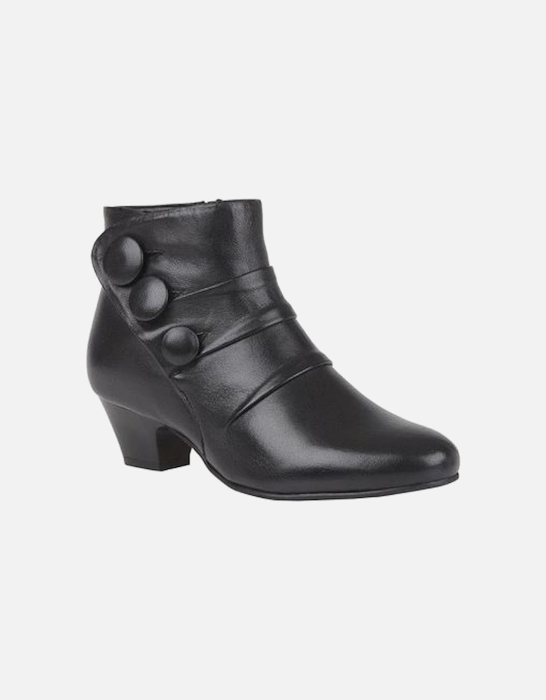 Prancer ladies boots in Black Leather