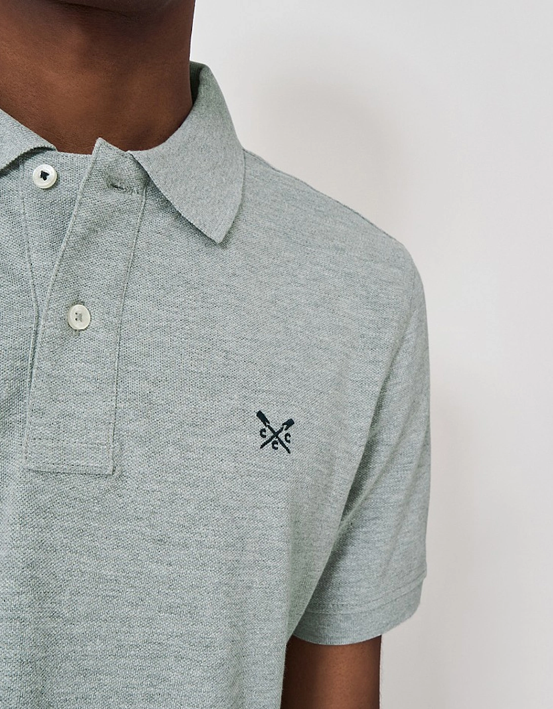 Men's Classic Pique Polo Grey Marl