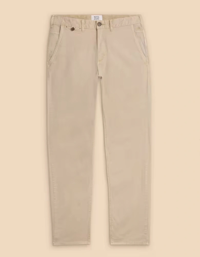 Men's Sutton Organic Chino Trousers Light Natural