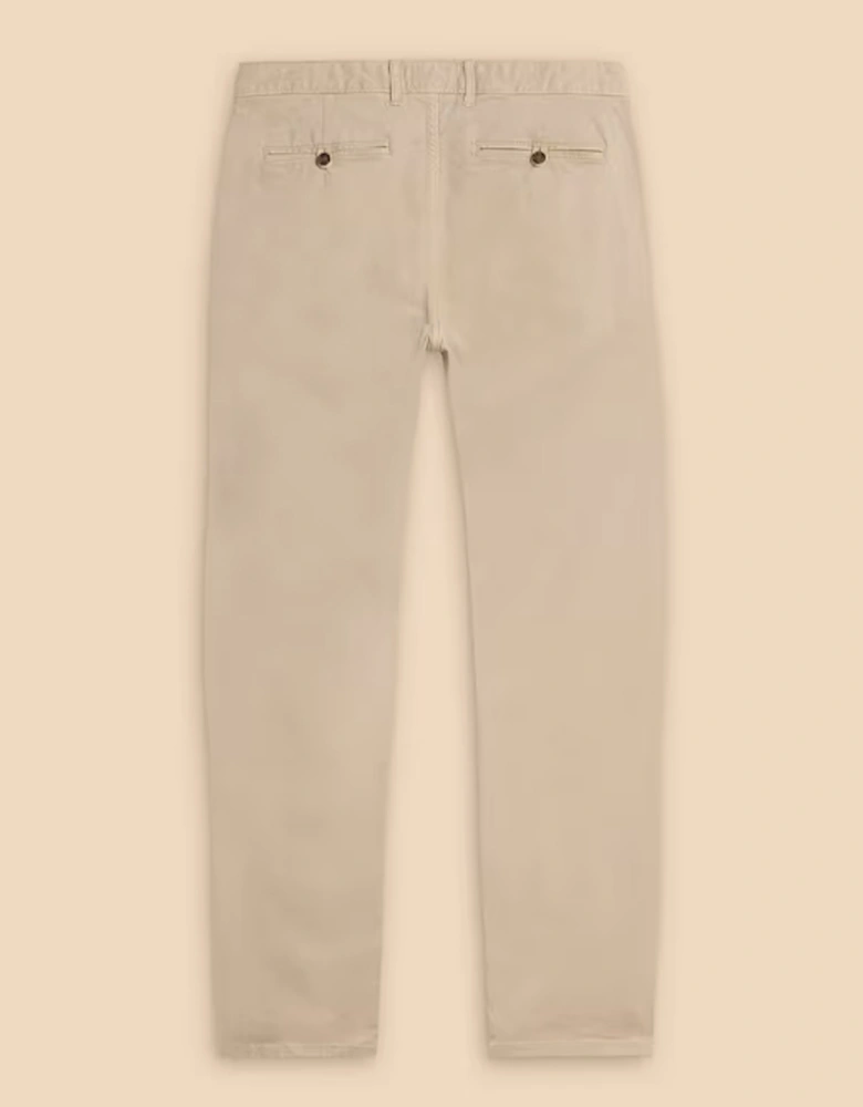 Men's Sutton Organic Chino Trousers Light Natural