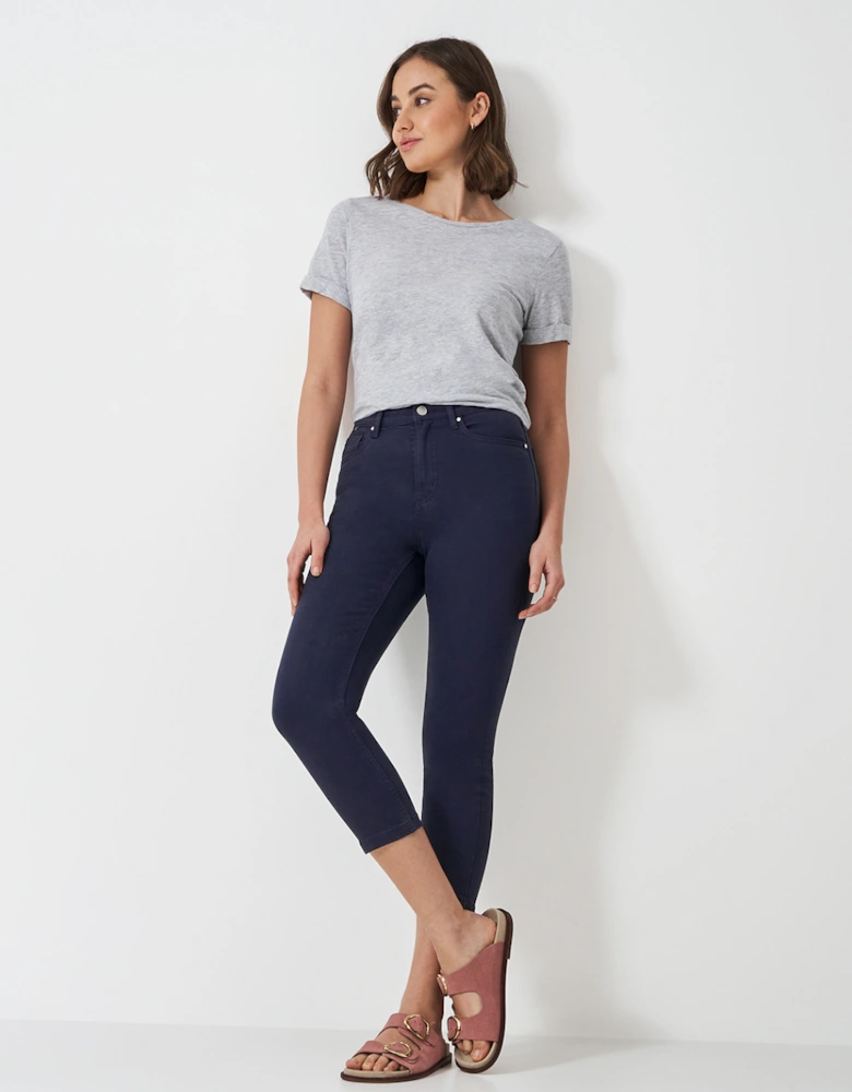 Women's Cropped Jeans Navy