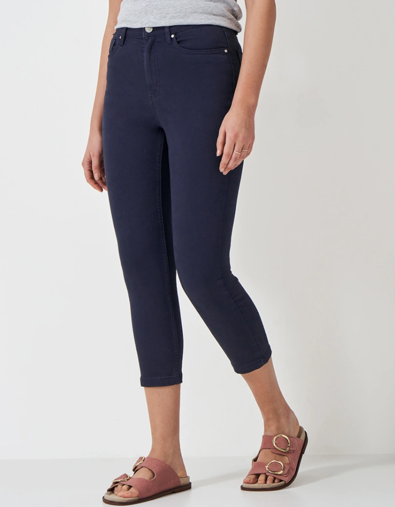 Women's Cropped Jeans Navy